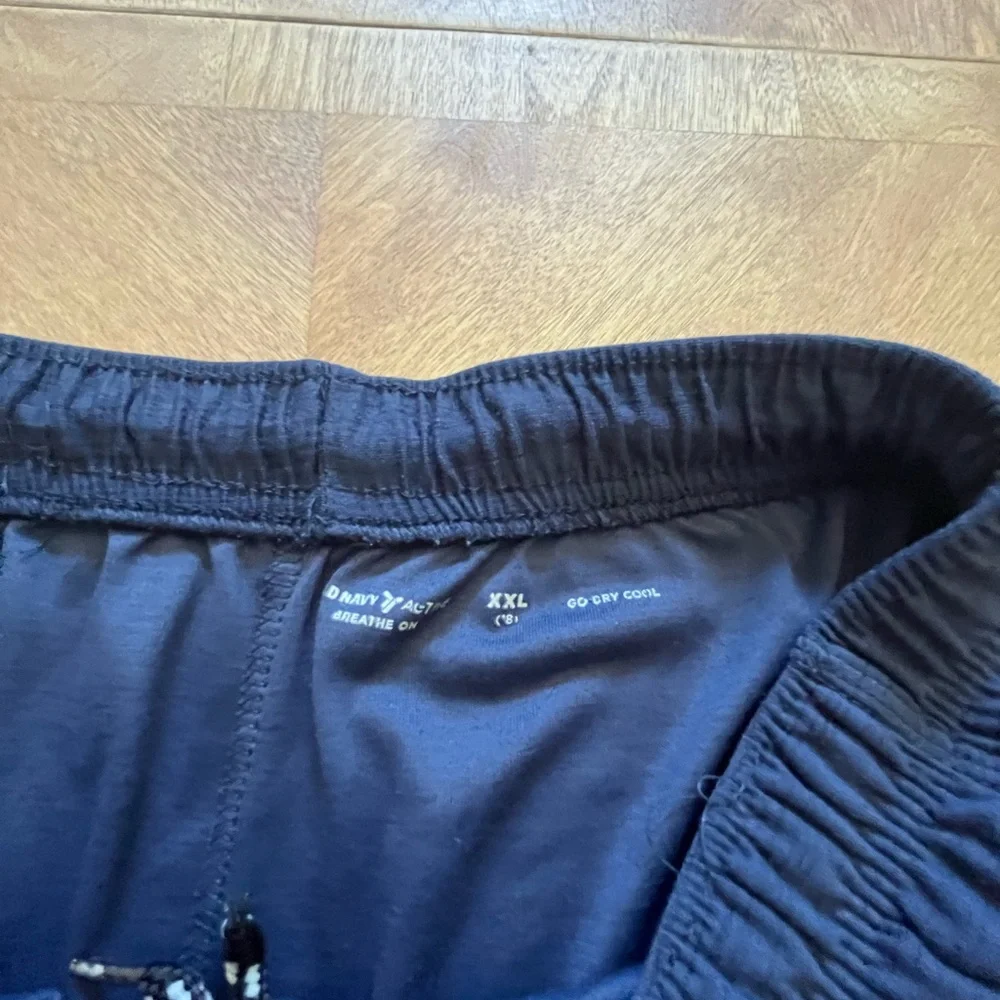 Marled Dark Blue Athletic Shorts - Old Navy - Kids - XXL (18–20)